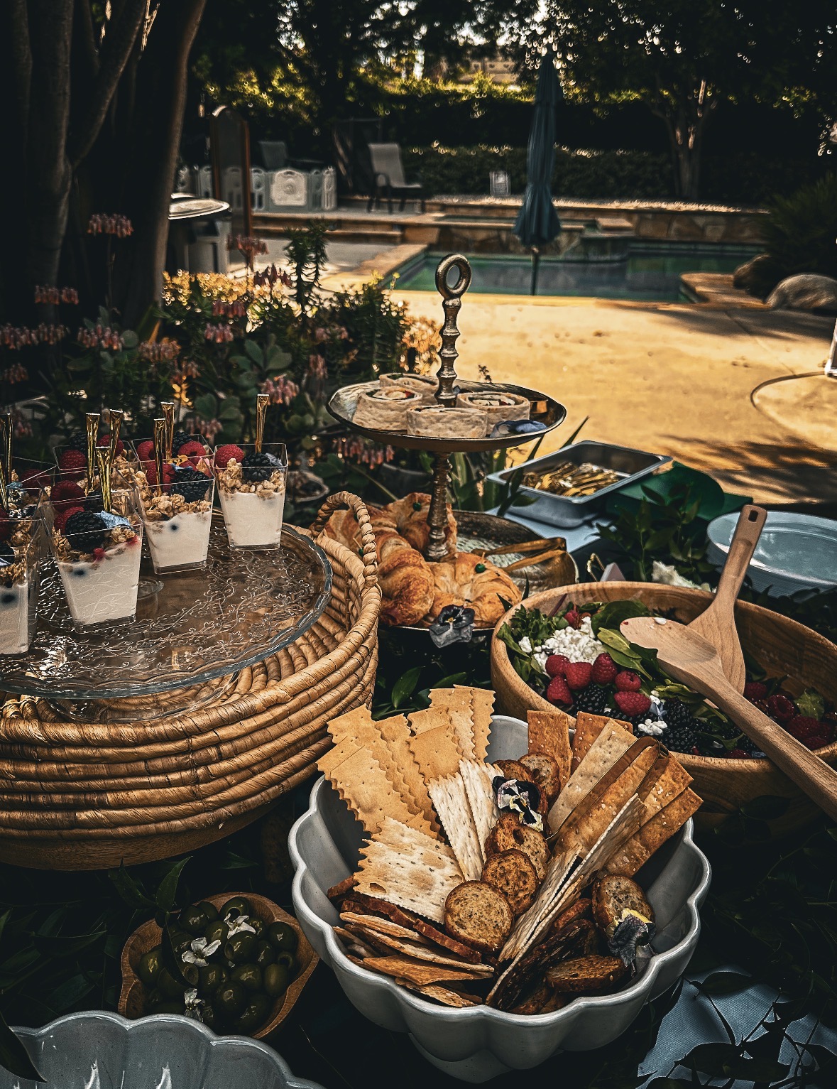 Food options — catering and grazing tables