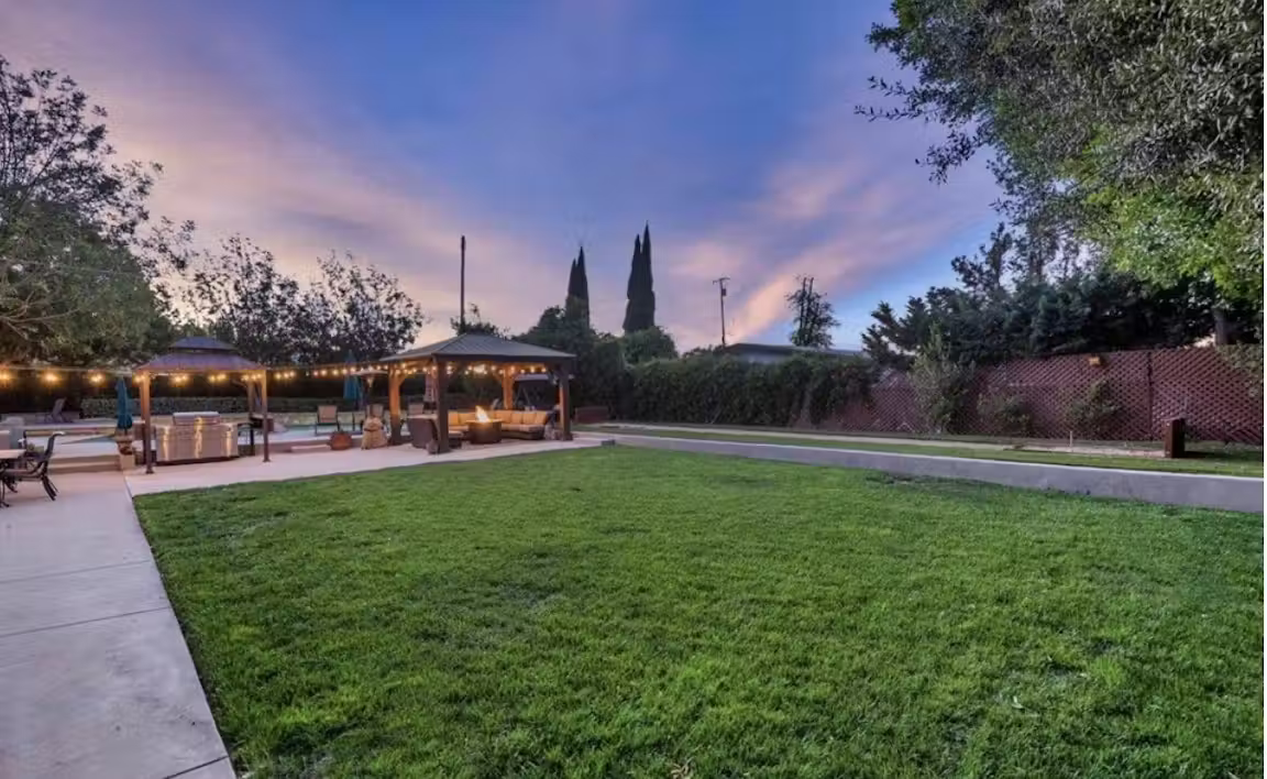 Lawn area at The Oasis