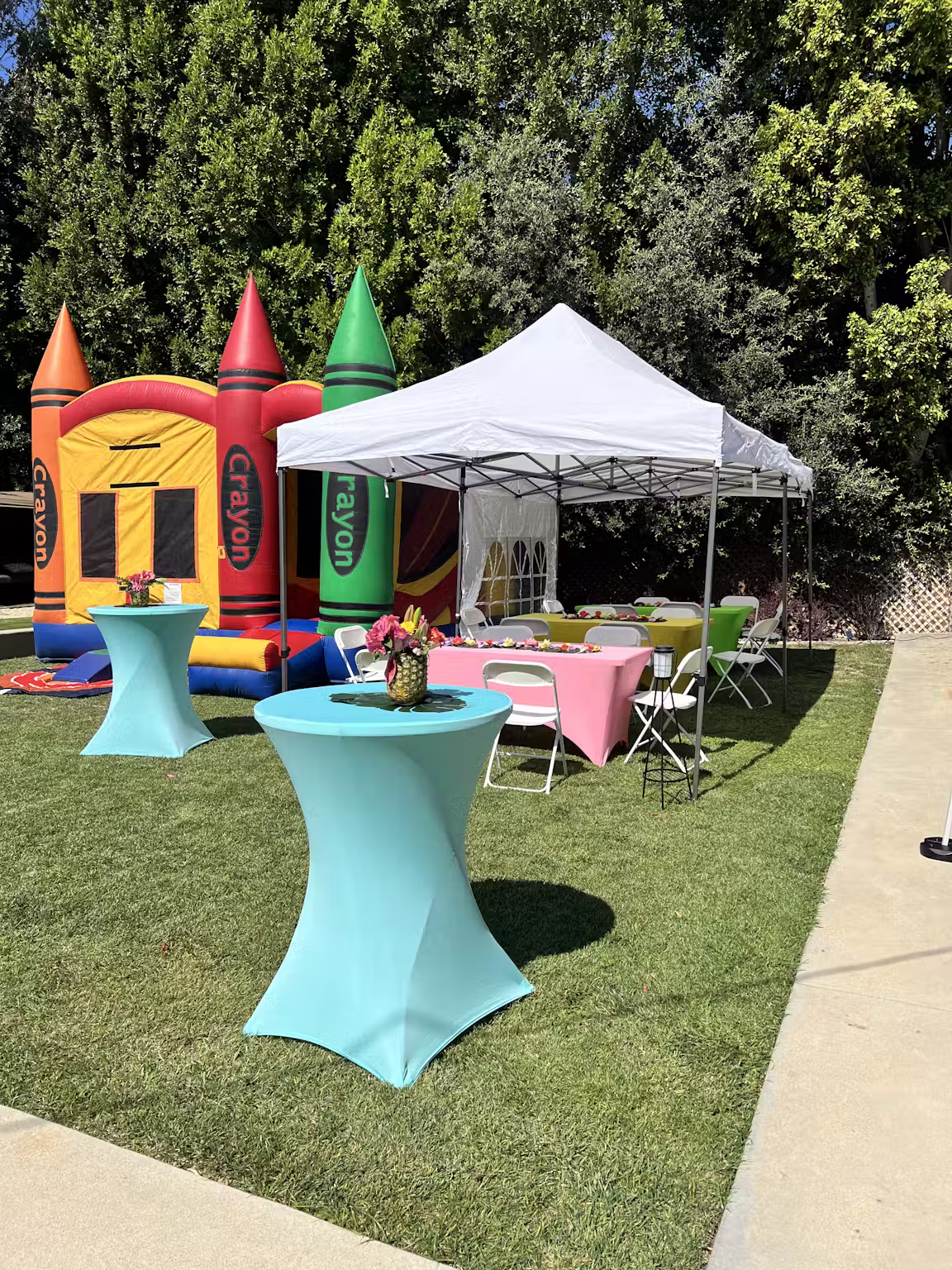 Bounce house at The Oasis