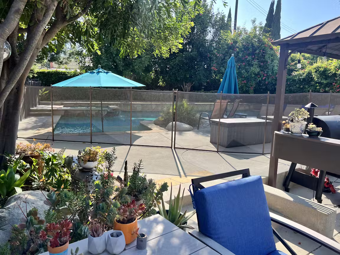Tables set up at The Oasis